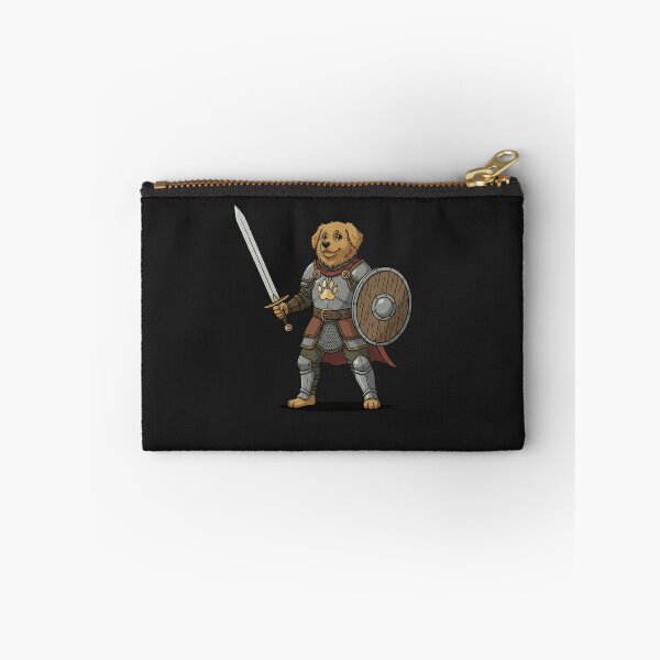 Item preview, Fantasy Dog Warrior T-Shirt | Medieval Canine Knight with Sword | Heroic Animal Fantasy Art designed and sold by ZyxDes.