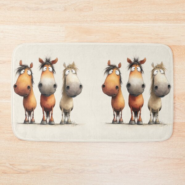 Item preview, Cute Happy Horse ' The Band ' Designs BY SHiRLeY MacARTHuR designed and sold by Shirley MacArthur Art.
