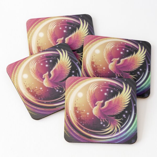 Item preview, Golden Cosmic Phoenix designed and sold by FrenchRomani.
