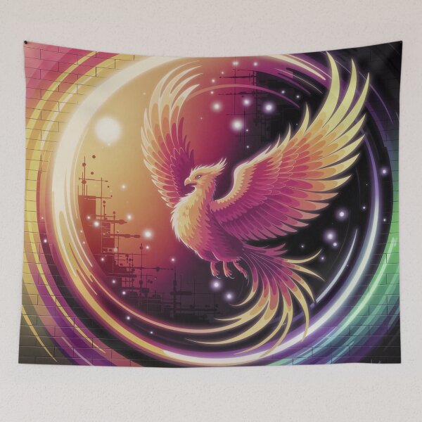 Item preview, Golden Cosmic Phoenix designed and sold by FrenchRomani.