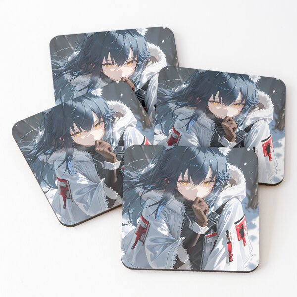 Item preview, Prelude Texas Arknights Game Girl Snow Forest White Jacket Anime designed and sold by Tokyonomad.
