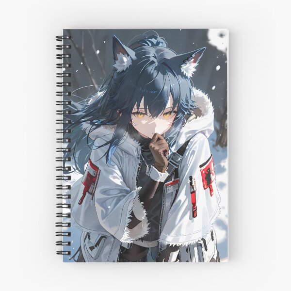 Item preview, Prelude Texas Arknights Game Girl Snow Forest White Jacket Anime designed and sold by Tokyonomad.