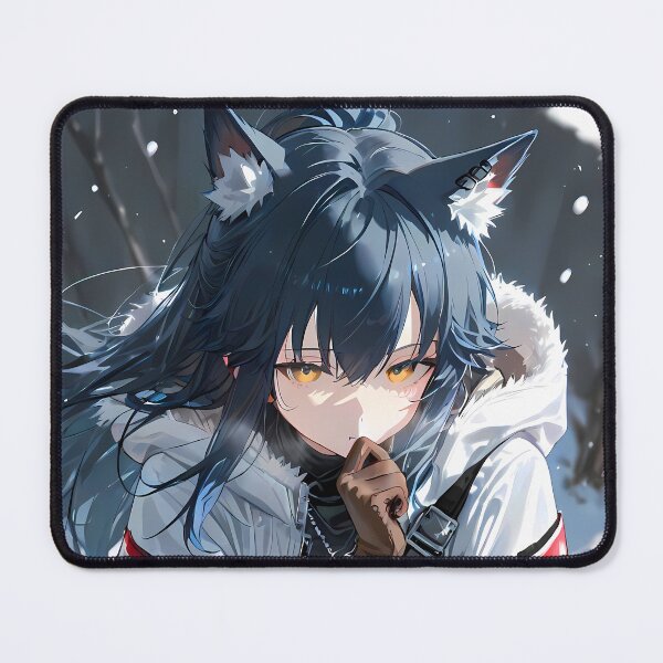 Item preview, Prelude Texas Arknights Game Girl Snow Forest White Jacket Anime designed and sold by Tokyonomad.