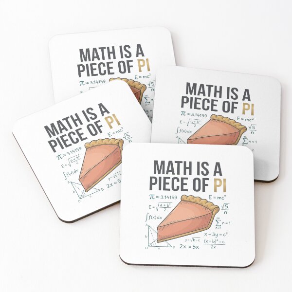 Item preview, Math Is a Piece of Pi – Elegant Math Humor T-Shirt | Pi Day Gift for Teachers & Students designed and sold by Verycutethings.