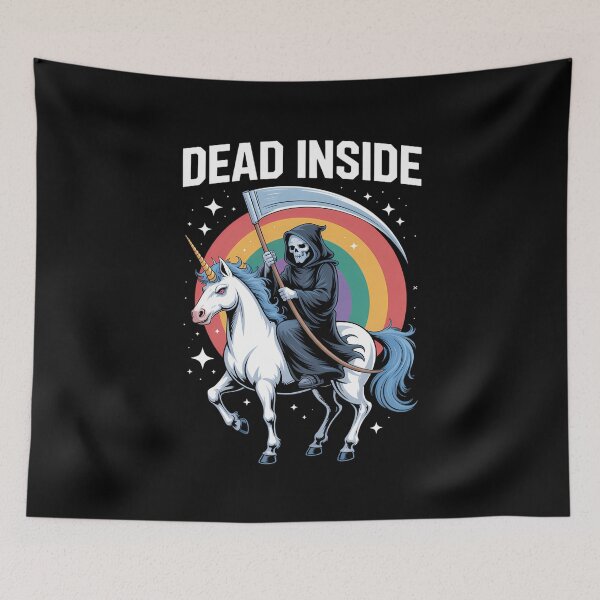 Item preview, Cute Rainbow Unicorn Humor Skull designed and sold by lilensgavadur.