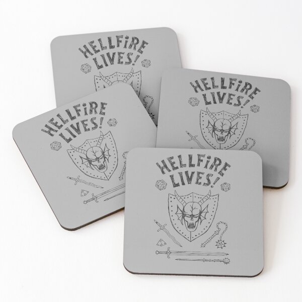 Item preview, Hellfire Lives – Retro Tabletop RPG Club Fantasy Illustration designed and sold by Grind107.