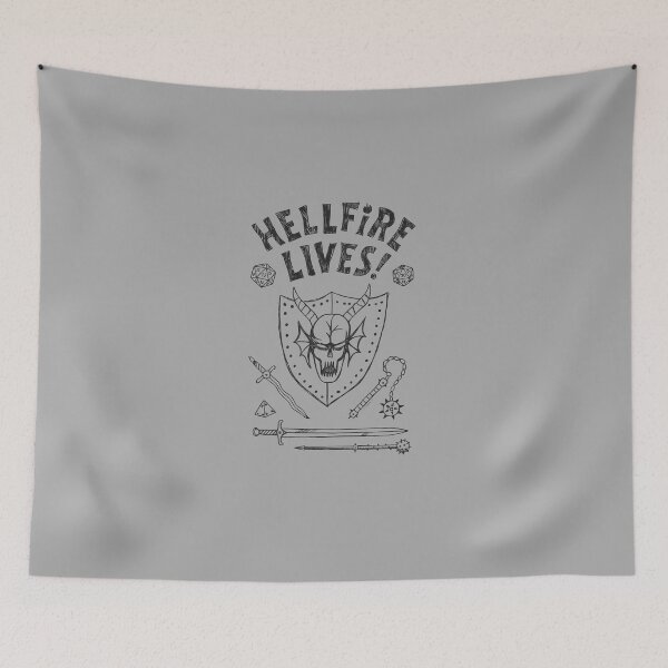 Item preview, Hellfire Lives – Retro Tabletop RPG Club Fantasy Illustration designed and sold by Grind107.