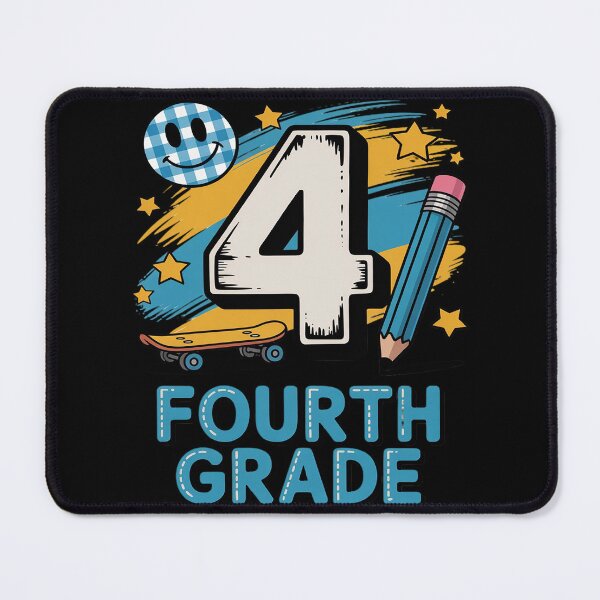 Item preview, Fourth Grade Checkered Smile Face Back To School Teacher designed and sold by Libbysharts.