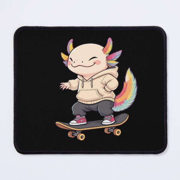 Item preview, Skateboard Axolotl – Cool Street Vibe Youth Illustration designed and sold by ColorSplash123.