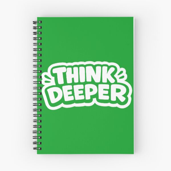 Item preview, Think Deeper – Minimal Educational Motivation Typography designed and sold by Amr Darwish Graphic designer.