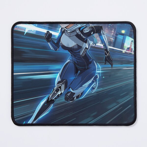 Item preview, Cyberpunk Speed Runner Futuristic Anime Sci-Fi Female Operative designed and sold by Element Horizon Studio.