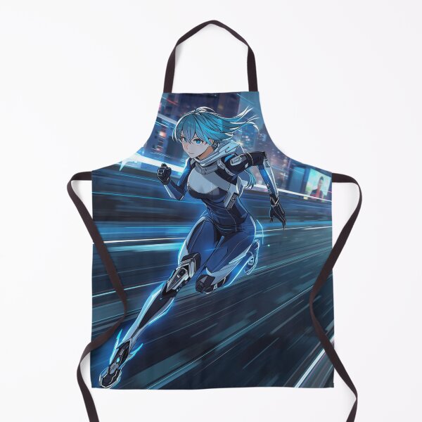 Item preview, Cyberpunk Speed Runner Futuristic Anime Sci-Fi Female Operative designed and sold by Element Horizon Studio.