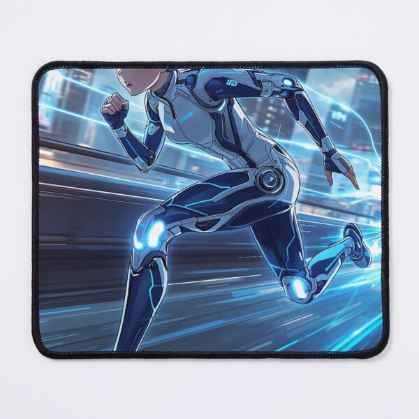 Item preview, Cyberpunk Velocity Runner Futuristic Anime Sci-Fi Speed Operative designed and sold by Element Horizon Studio.