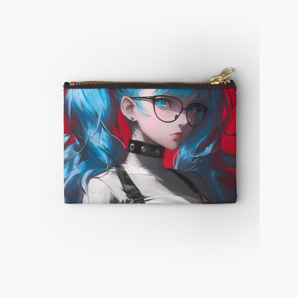 Item preview, Sae Niijima Persona 5 Blue Twin Ponytail Anime Girl Waifu Intense Crimson World designed and sold by Tokyonomad.
