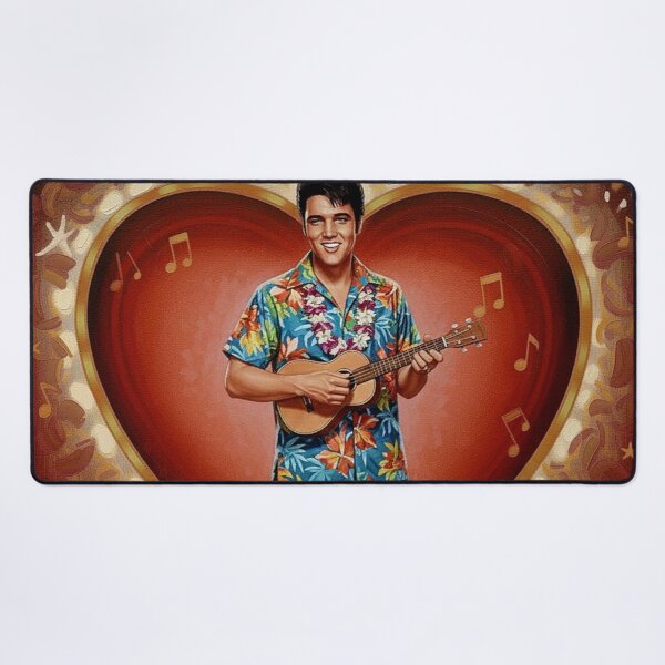 Item preview, Elvis Presley Valentine Art – "Blue Hawaii" Tropical Ukulele Tribute designed and sold by Art's Diner.