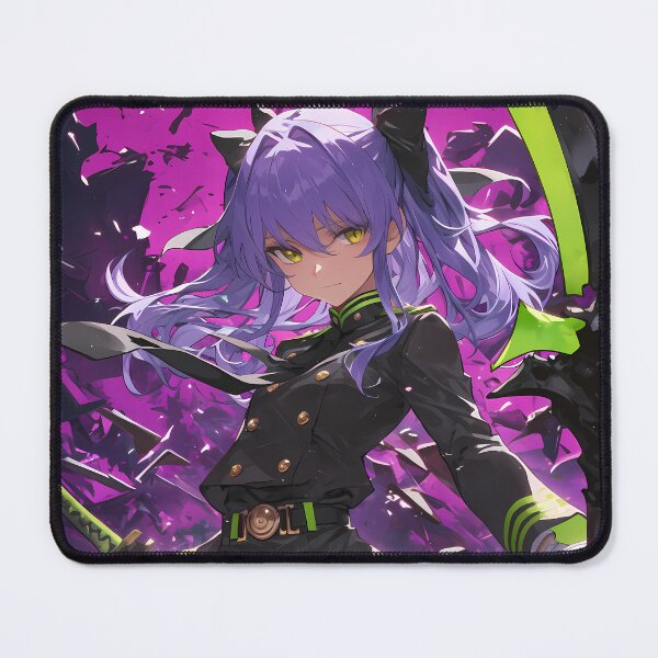 Item preview, Vibrant Hiiragi Shinoa Seraph Of The End Anime Girl Waifu Purple Battle Burst designed and sold by Tokyonomad.