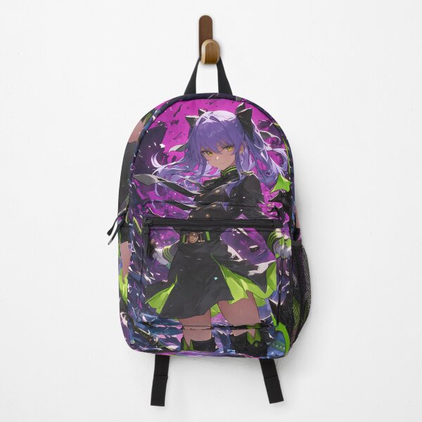Item preview, Vibrant Hiiragi Shinoa Seraph Of The End Anime Girl Waifu Purple Battle Burst designed and sold by Tokyonomad.