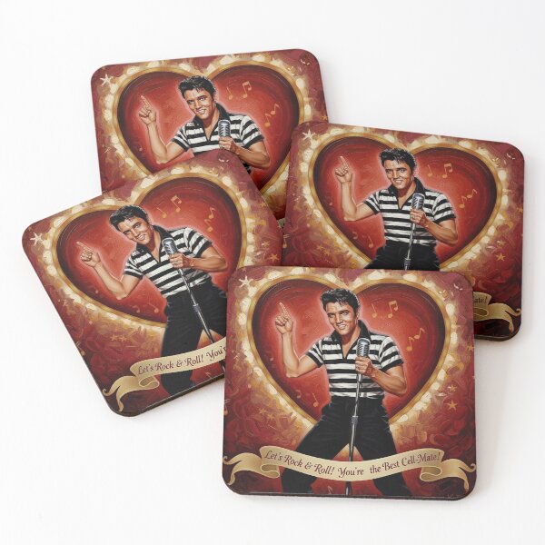 Item preview, Elvis Presley Valentine Art – "Best Cell-Mate" Oil Painting designed and sold by Art's Diner.