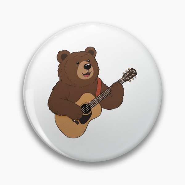 Item preview, school subject music A bear learning guitar at school designed and sold by Uglyandcute.