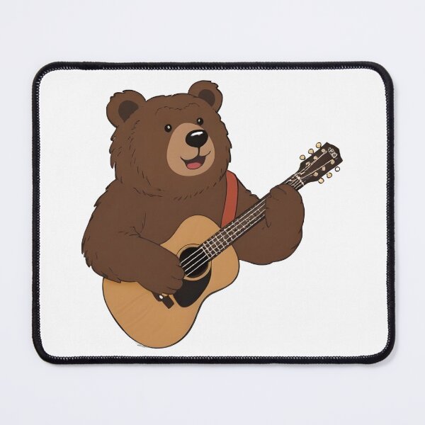 Item preview, school subject music A bear learning guitar at school designed and sold by Uglyandcute.