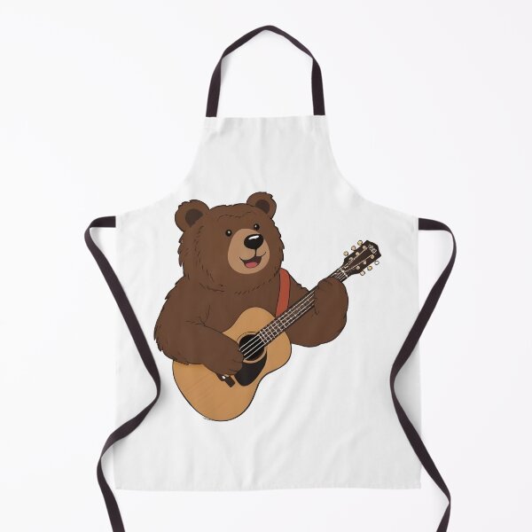 Item preview, school subject music A bear learning guitar at school designed and sold by Uglyandcute.