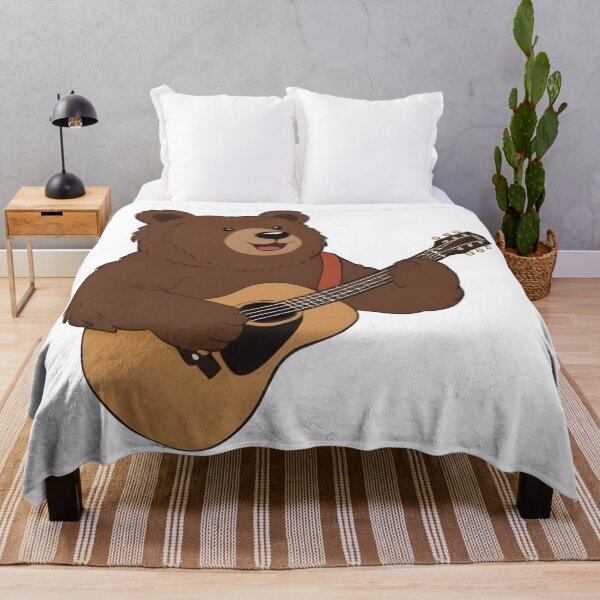Item preview, school subject music A bear learning guitar at school designed and sold by Uglyandcute.