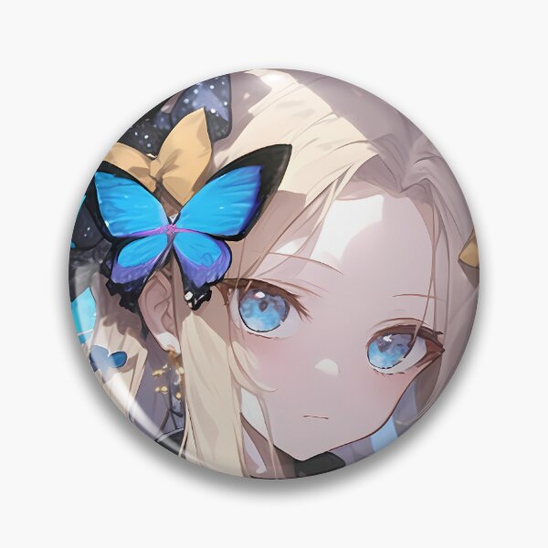Item preview, Abigail Williams Foreigner Fate Grand Order Anime Girl Waifu Butterfly Blue Magic designed and sold by Tokyonomad.