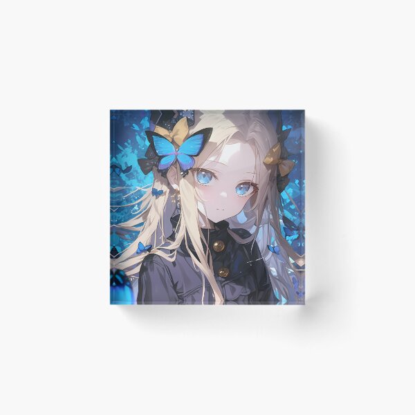 Item preview, Abigail Williams Foreigner Fate Grand Order Anime Girl Waifu Butterfly Blue Magic designed and sold by Tokyonomad.