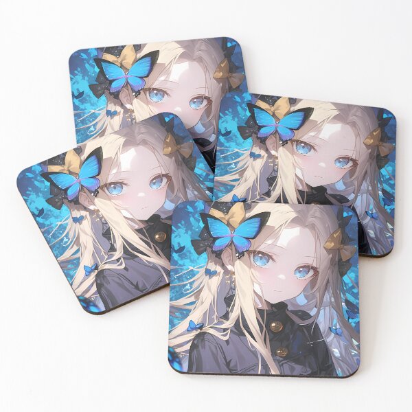 Item preview, Abigail Williams Foreigner Fate Grand Order Anime Girl Waifu Butterfly Blue Magic designed and sold by Tokyonomad.
