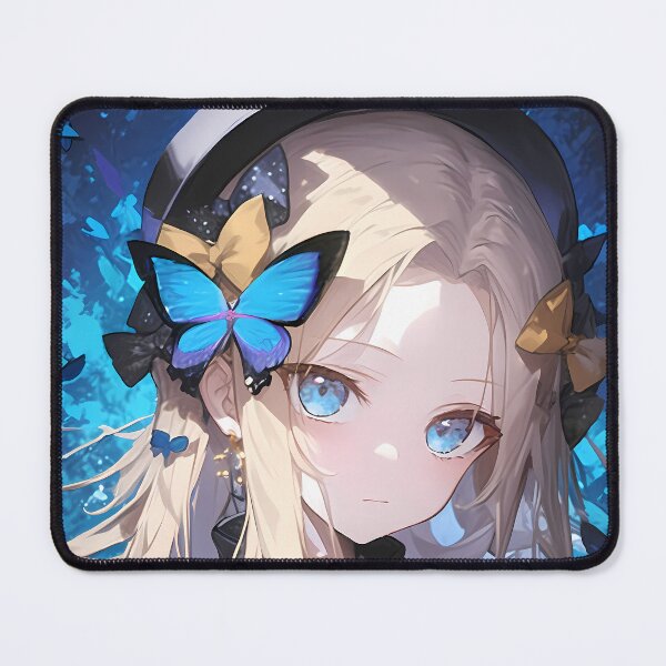 Item preview, Abigail Williams Foreigner Fate Grand Order Anime Girl Waifu Butterfly Blue Magic designed and sold by Tokyonomad.