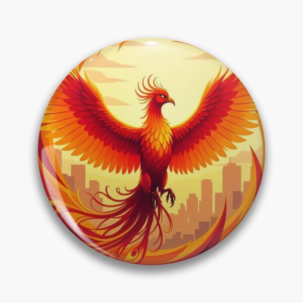 Item preview, Urban phoenix in flames designed and sold by FrenchRomani.