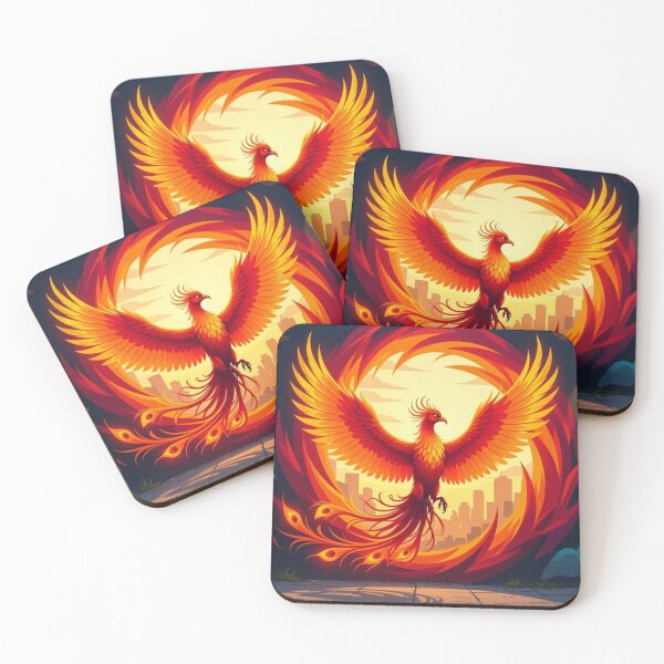 Item preview, Urban phoenix in flames designed and sold by FrenchRomani.