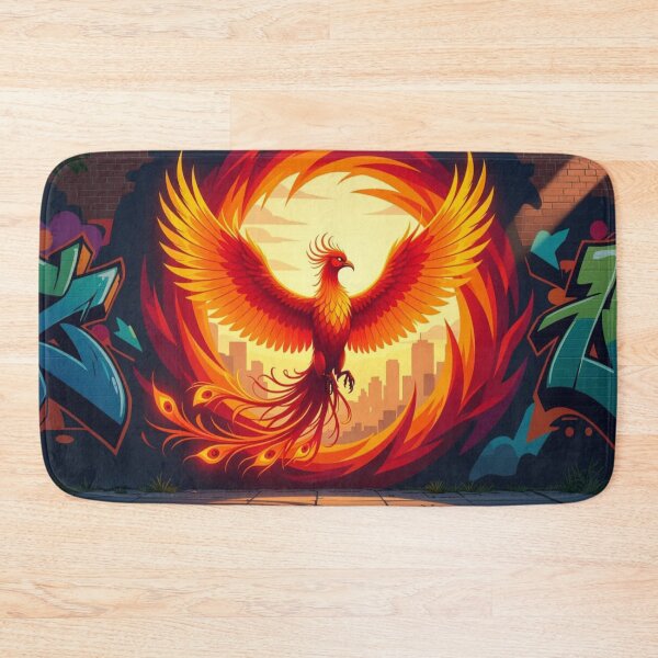 Item preview, Urban phoenix in flames designed and sold by FrenchRomani.