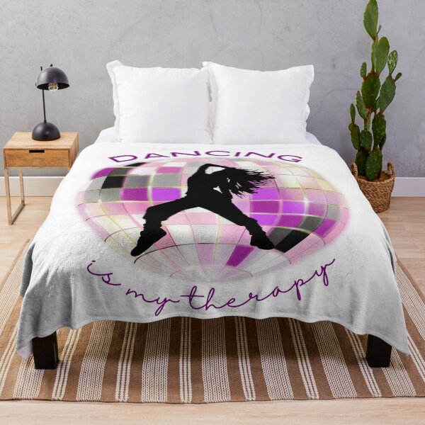 Item preview, Dancing Is My Therapy – Disco Ball Dancer Silhouette designed and sold by S-and-W-4ever.