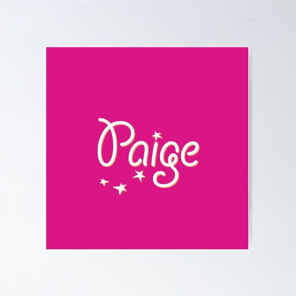 Item preview, My Name is Paige designed and sold by CharlottePlaceArt.