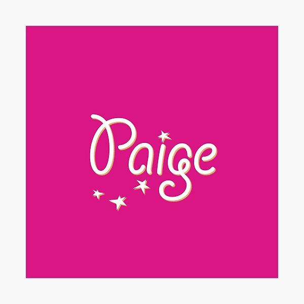 Item preview, My Name is Paige designed and sold by CharlottePlaceArt.