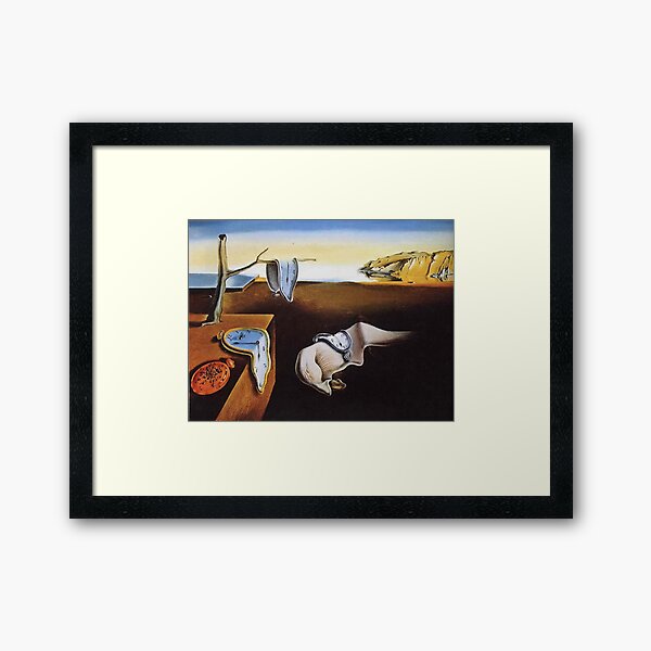 THE PERSISTENCE OF MEMORY - SALVADOR DALI Framed Art Print