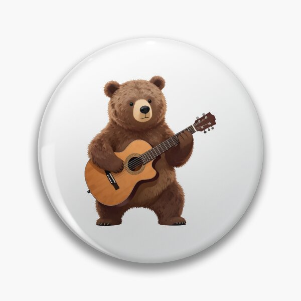 Item preview, school subject music A bear learning guitar at school designed and sold by Uglyandcute.