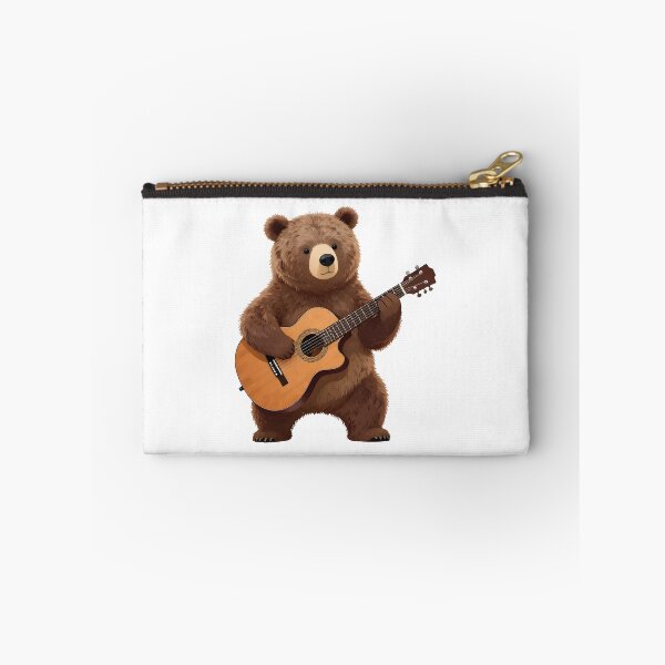 Item preview, school subject music A bear learning guitar at school designed and sold by Uglyandcute.