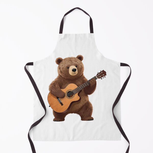 Item preview, school subject music A bear learning guitar at school designed and sold by Uglyandcute.