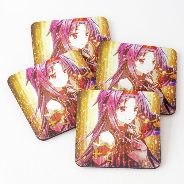 Item preview, Art Yuuki Sword Online Anime Radiant Glow Purple Aura Heroic Girl designed and sold by Tokyonomad.