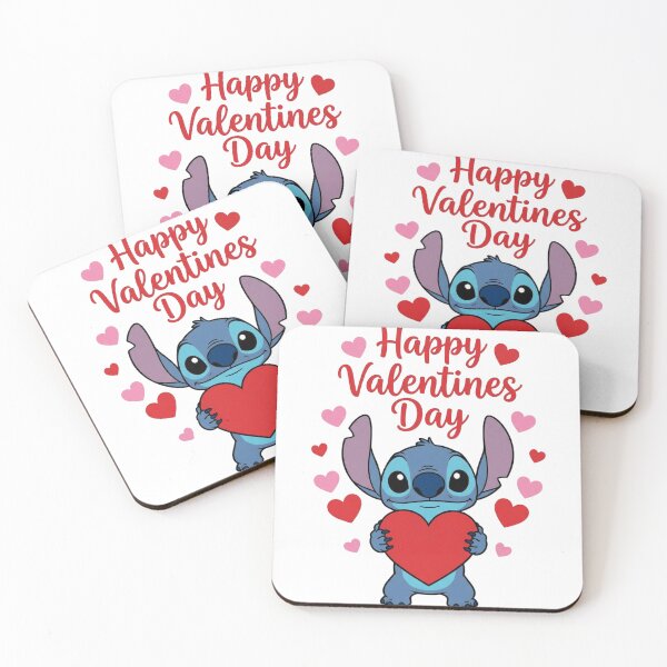Item preview,  Happy Valentines Day, cute stitch with love hearts designed and sold by nicnacc.