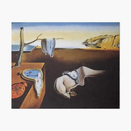 THE PERSISTENCE OF MEMORY - SALVADOR DALI Art Board Print