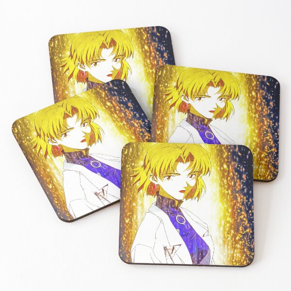 Item preview, Ritsuko Akagi Scientific Resolve Neon Genesis Evangelion Anime Girl Golden Focus designed and sold by Tokyonomad.
