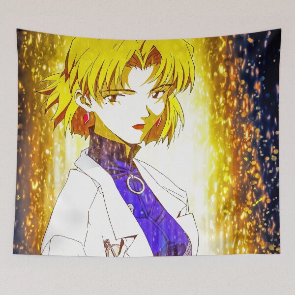 Item preview, Ritsuko Akagi Scientific Resolve Neon Genesis Evangelion Anime Girl Golden Focus designed and sold by Tokyonomad.