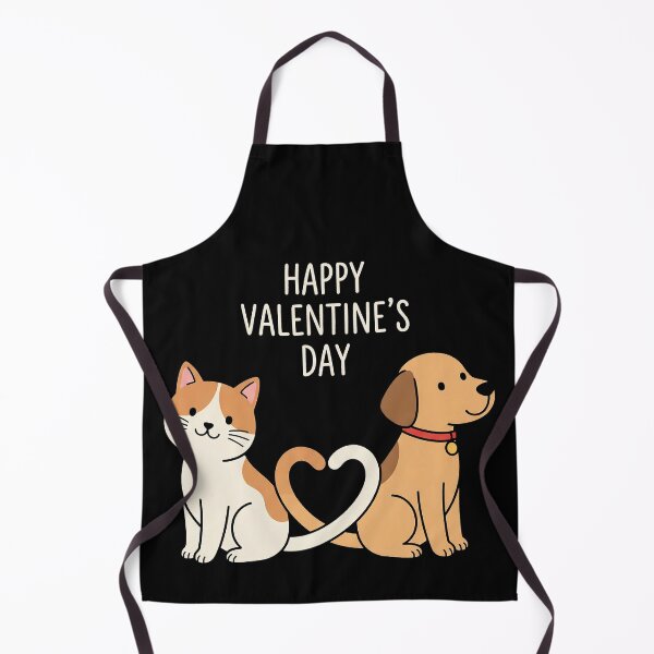 Item preview, Cute Cat and Dog Tails Heart Shape Valentine Cartoon designed and sold by zzz888.