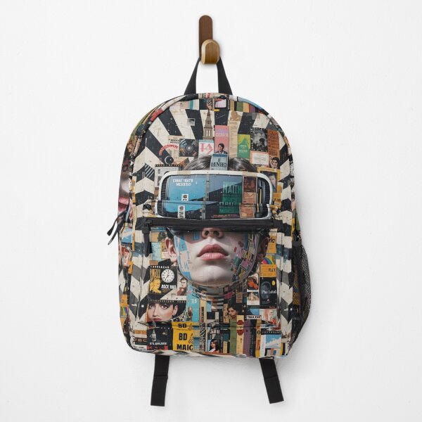 Item preview, Mind Over Media | Futuristic VR Collage Portrait | Conceptual Digital Art designed and sold by Grind107.