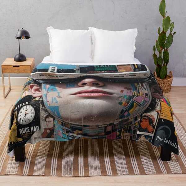 Item preview, Mind Over Media | Futuristic VR Collage Portrait | Conceptual Digital Art designed and sold by Grind107.