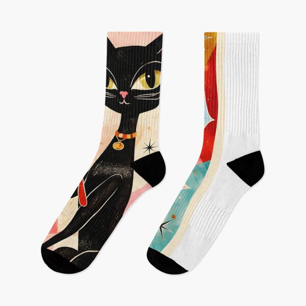 Item preview, Mid Century Modern Cat Cleaning designed and sold by VFWChuck.