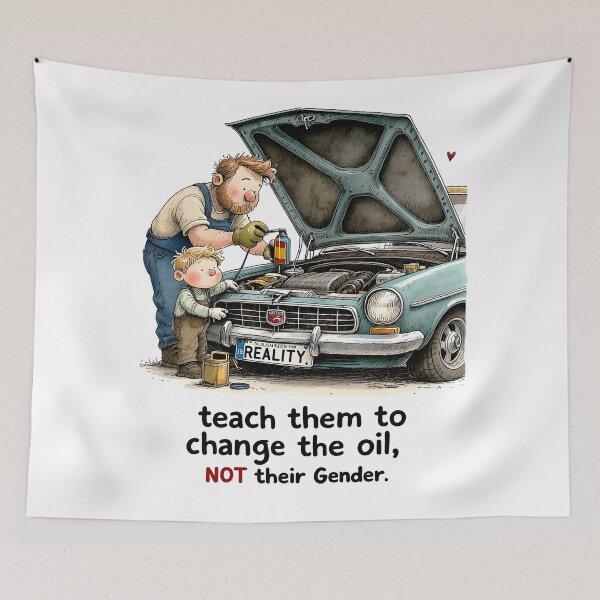 Item preview, Teach Them How to Change the Oil designed and sold by Huskyyy Designs.